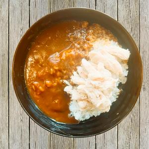 TCRのカレーライス on the ほぐしチキン