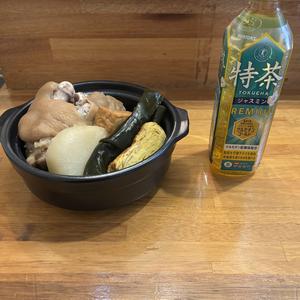 てびちー(県産豚)+お茶