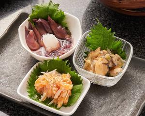 珍味3種盛り Assortment of 3 Kinds of Delicacies