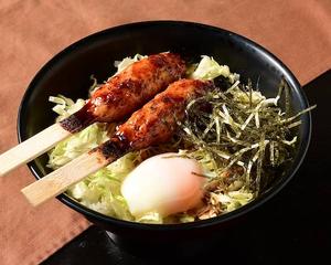比内地鶏のつくね温玉丼 Hinai Chicken Ball with Poached Egg