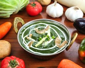 パラクマッシュルームカレー Palak Mushroom curry
