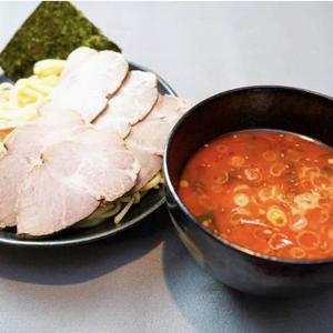 チャーシュー4倍盛辛つけ麺(チャーシュー4枚) Char siu 4x spicy noodles