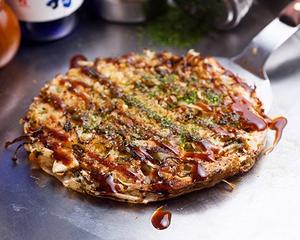 長田風お好み焼スペシャルチャンポン Nagata Style Okonomiyaki Special