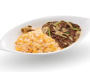 炒飯プレート牛肉黒胡椒炒め