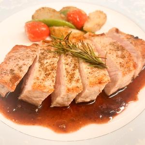 三元豚のステーキ