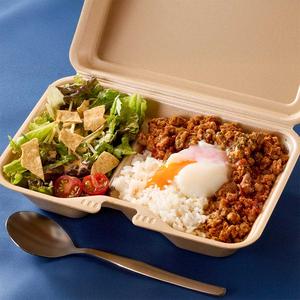 天才のタコライス 温玉乗せタコス風キーマカレー Soft Boiled Egg Taco Keema Curry