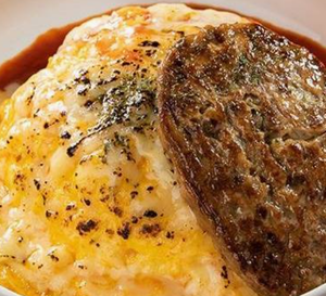 炙りチーズトマトオムライス＆特製ハンバーグ