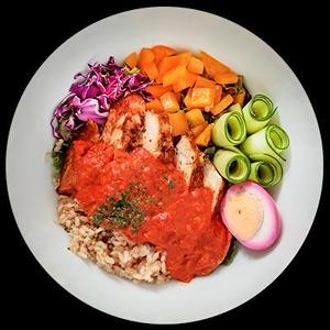 インディアン ～スパイシーな食べごたえ～ 477kcal タンパク質:42g 脂質:11g 糖質:47g