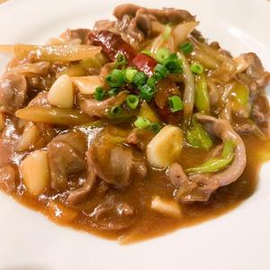 砂肝のピリ辛中華炒め