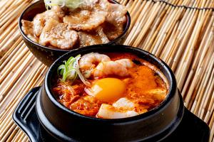 海鮮スンドゥブ～ミニカルビ丼セット～