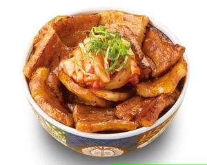 キムチ豚バラ丼〈肉特盛〉Kimchi Pork Belly Bowl Extra Large