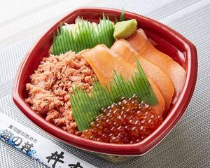 丼丸 鮭家族丼 Salmon Family Rice Bowl