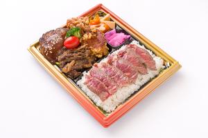 スペシャル！特選肉肉弁当(厳選ステーキのせ)
