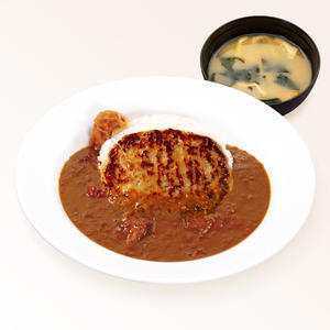 ハンバーグ創業ビーフカレー(味噌汁付)