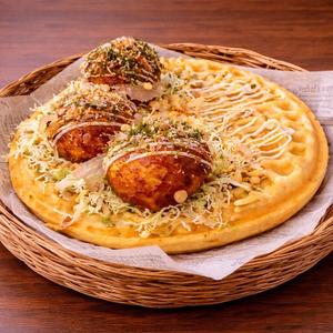 たこ焼きピザッフル