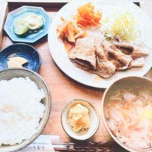 県産豚のしょうか焼き定食