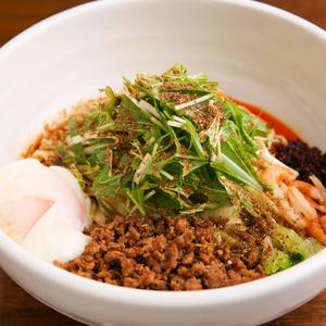 金ゴマ汁無し担担麺(温玉付き)
