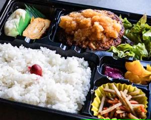 ハンバーグ弁当オニオンソース