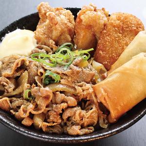 しょうが焼き丼 500 (唐揚2+コロッケ1+春巻1) ≪1766≫