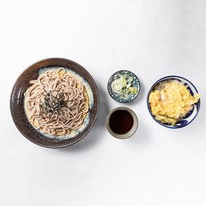 かしわ天丼セット