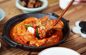 豚カルビキムチチムセット SET Spicy pork-rib stew with kimchi