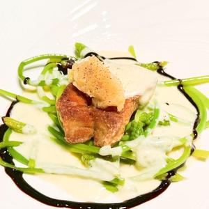 フォアグラのポワレ アスパラソバージュと共に