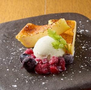 フレッシュクリームのベイクドチーズケーキ
