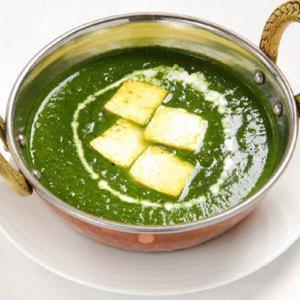 ほうれん草パニールカレー【単品】Sag Panner【Tanpin】