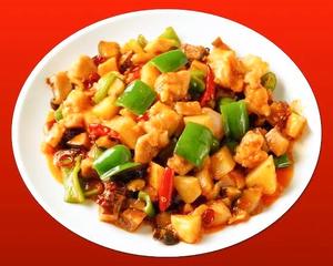 梅蘭 鶏肉の唐辛子炒め