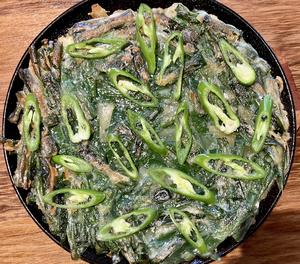 青唐辛子ニラチヂミ(タレ付き)Korean chili pepper Chive buchimgae