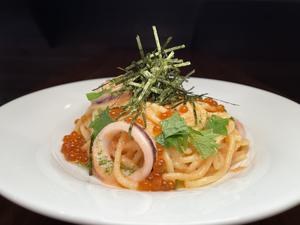 たらことイクラのパスタ