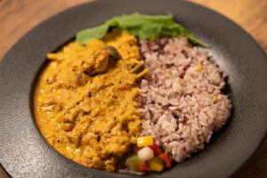3種きのこのクリームチキンカレー