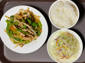 青椒肉絲定食