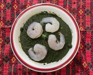 ほうれん草エビカレー sag prawn curry