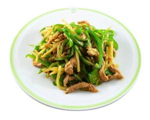 青椒肉絲定食 Green Pepper and Pork Stir-Fry Set Meal
