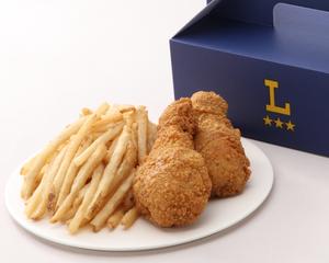フライドポテト×黄金チキン骨付き(2本)BOX