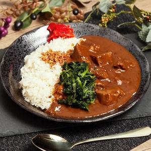 【当店人気No.3】牛すじ煮込みほうれん草カレー