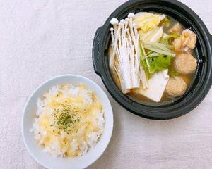 あっさり地鶏昆布鍋(シメ用ご飯+チーズのリゾットセット)