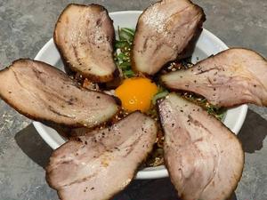 四川風まぜそば叉焼増し増し(追い飯付)