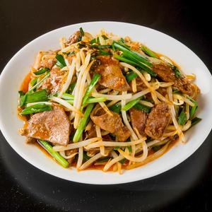 ニラレバ炒め Stir-Fried Liver and Leek
