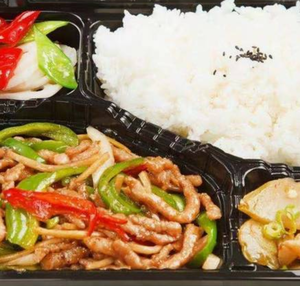豚肉とピーマン炒め弁当