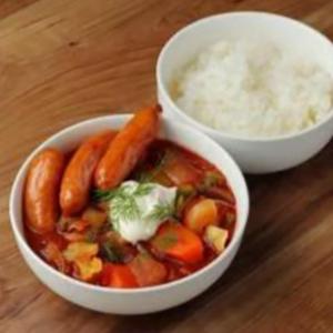 ソーセージボルシチカレーBorscht Curry with Sausage