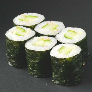 柿家すし 〈細巻き〉 かっぱ巻き