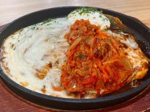 広島お好み豚キムチチーズ焼(豚、麺、キムチ、チーズ)【マヨ】