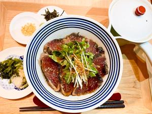 かつおのタタキなだし茶漬け