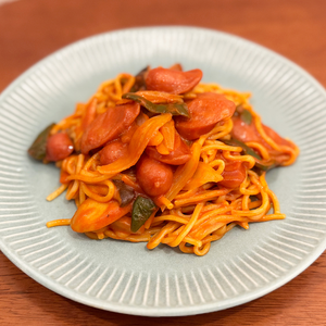 生パスタ 具沢山ナポリタン Japanese Napolitan
