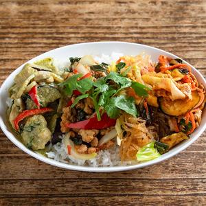 日替わり！ぶっかけ飯(4品) [Changes Daily！] Mixed Dishes with Rice (4 Dishes)