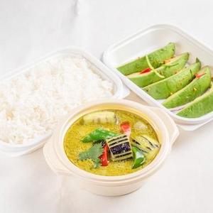 グリーンカレーとアボカドのセット Green Curry Avocado Set