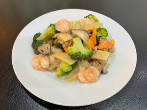 エビの塩野菜炒め