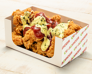 チョアチキン 【600g】トマトチーズチキンフルサイズ ※チーズのみ別添え※ご自宅でチーズを電子レンジで温めが必要です。